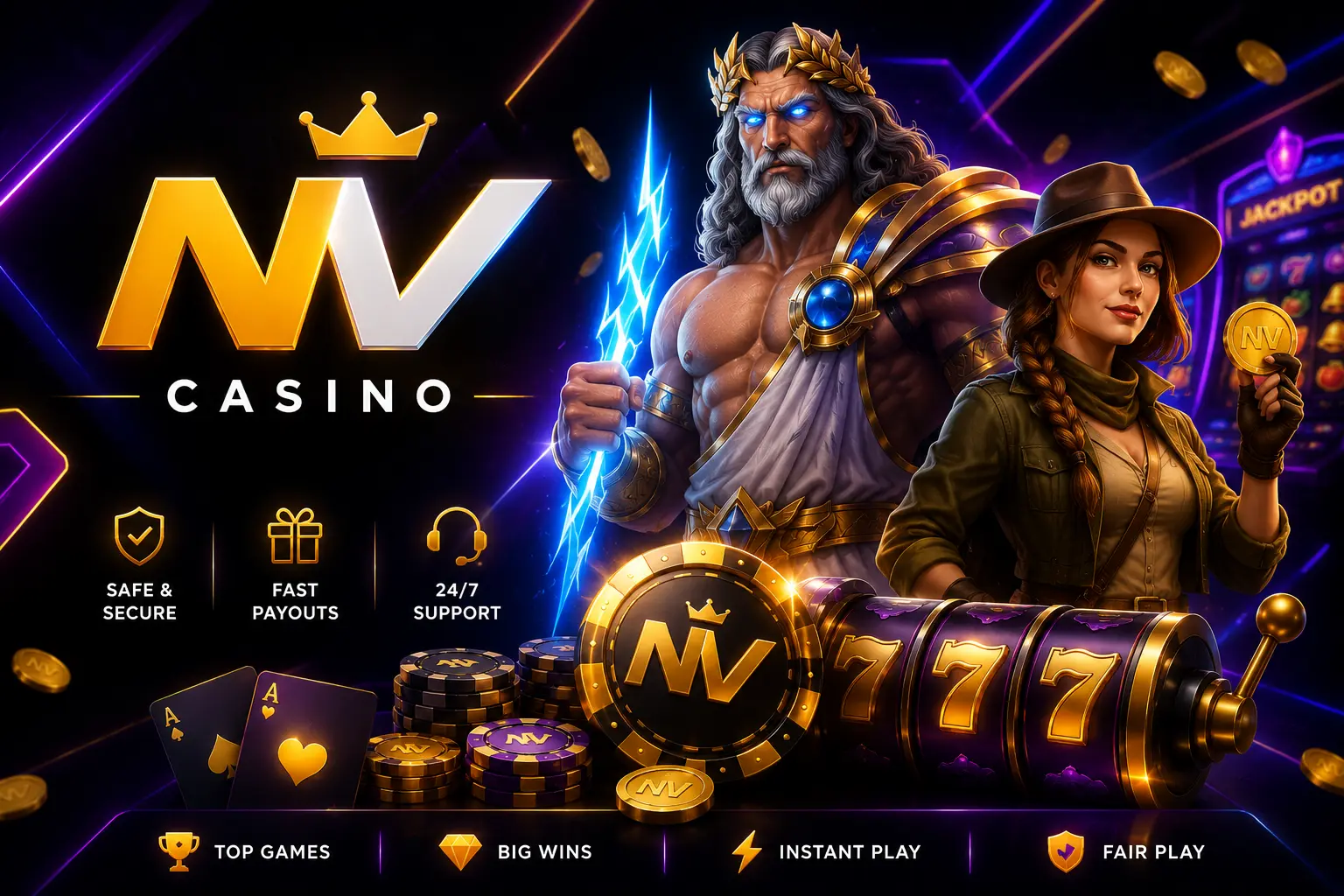 NV Casino — kasyno online z bonusem do 10 000 zł